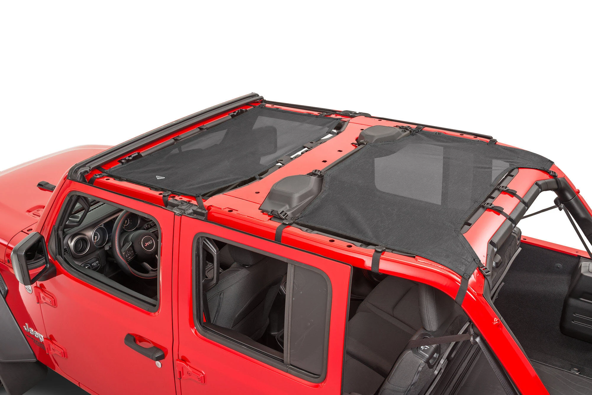 MasterTop ShadeMaker Freedom Mesh Bimini Top Plus for 18-current Jeep Wrangler JL Unlimited in Black