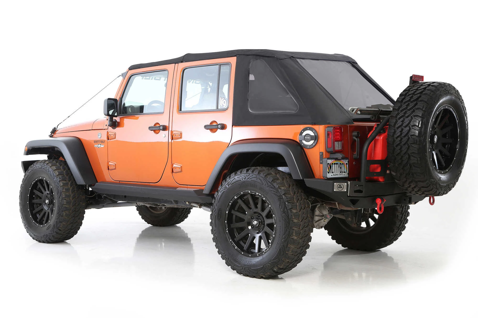 Smittybilt Bowless Combo Soft Top with Prot3K Material for 07-18 Jeep Wrangler Unlimited JK