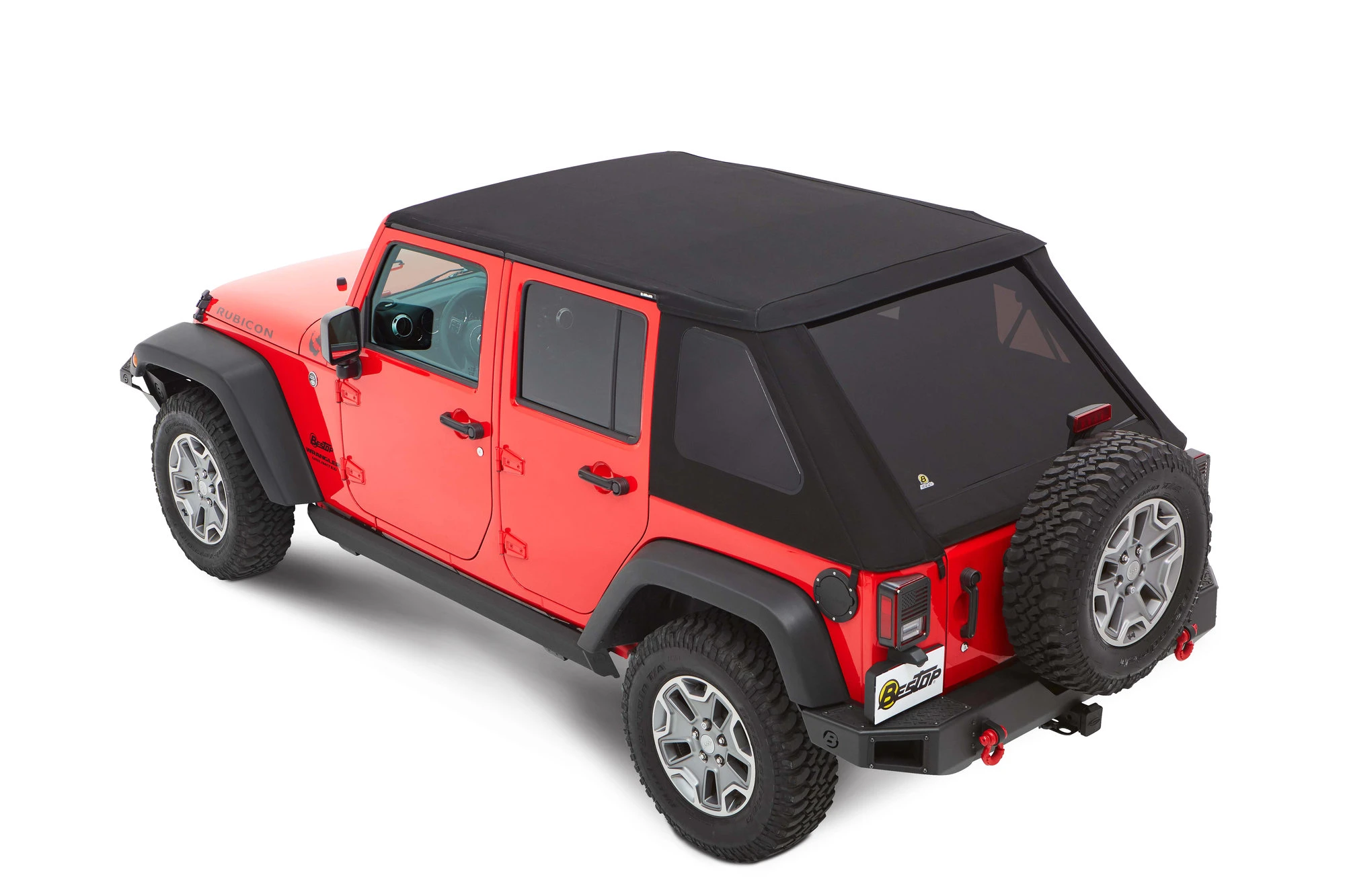 Bestop 5685335 Trektop NX Soft Top in Black Diamond for 07-18 Jeep Wrangler JK Unlimited 4-Door