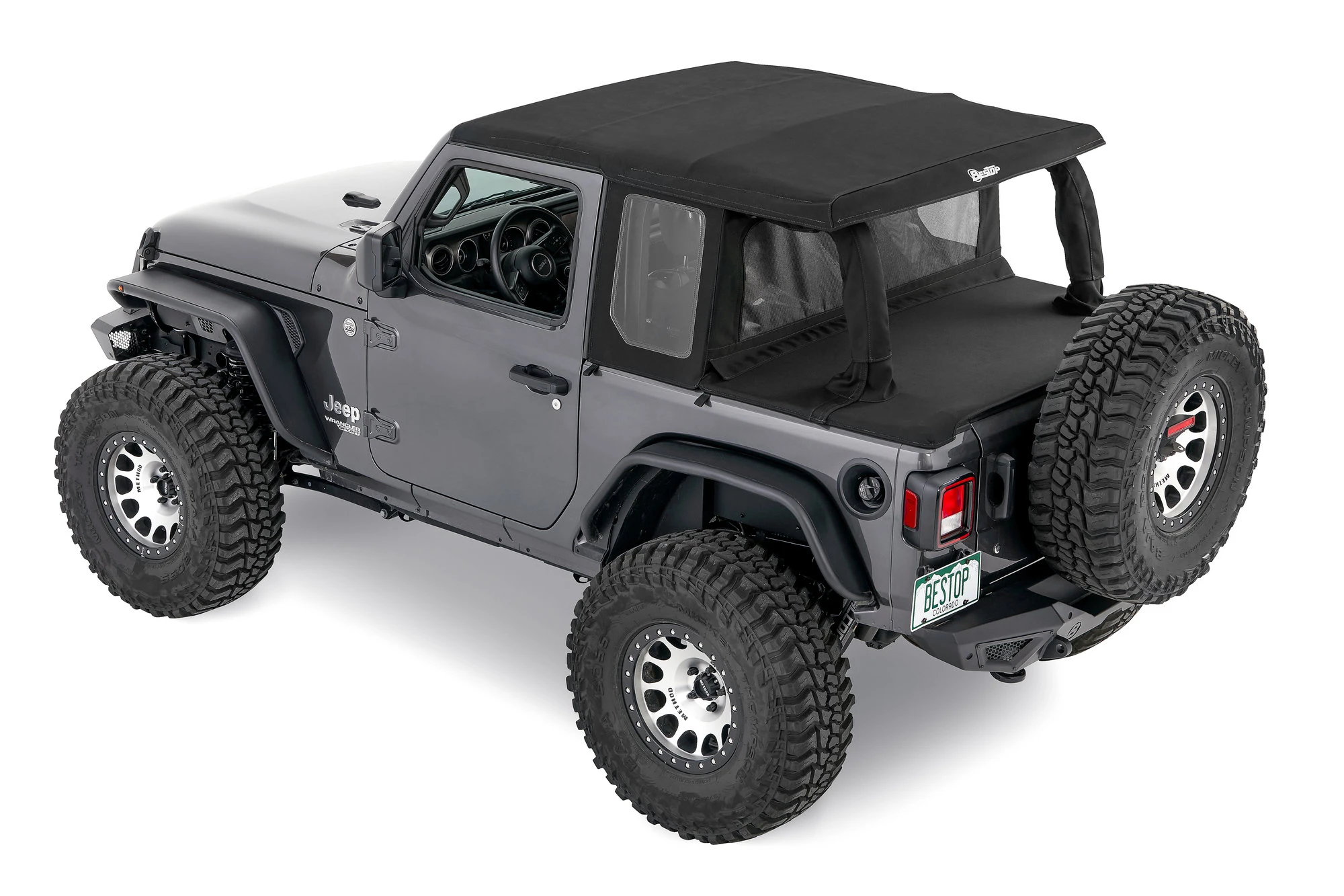 Bestop 53903-17 Trektop Halftop in Twill Material for 18-23 Jeep Wrangler JL