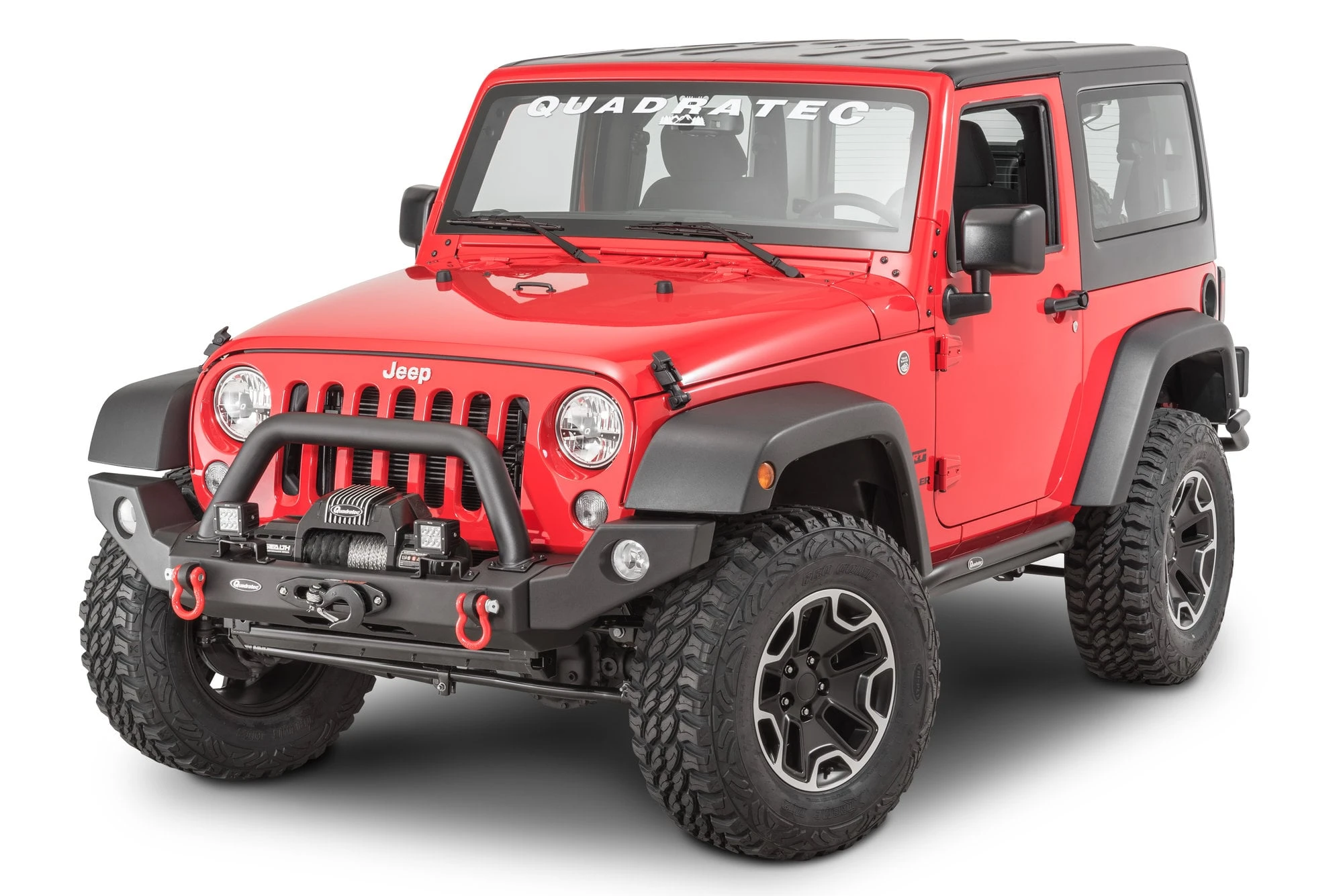 Quadratec Modular Winch Ready Front Bumper for 07-18 Jeep Wrangler JK