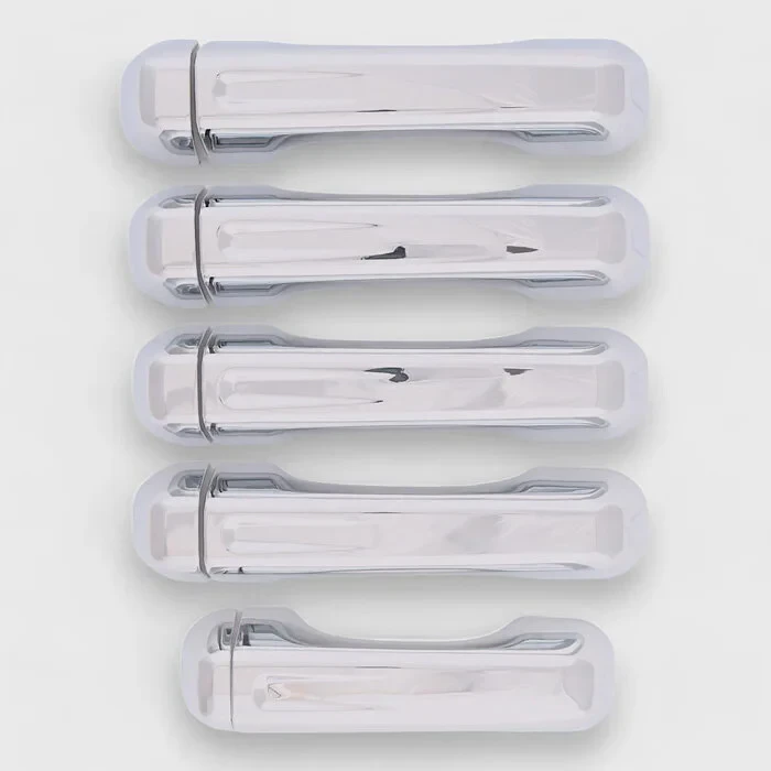 Trim Illusion DH286 10 pc Door Handle Covers - in Chrome for 18-26 Jeep Wrangler JL & Gladiator JT with No Smart Key