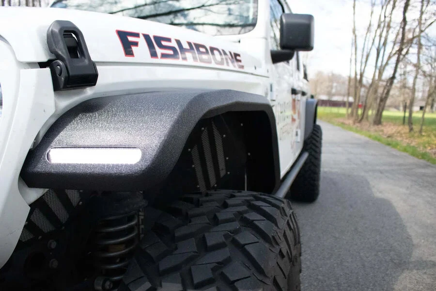 Fishbone Offroad FB23454F Front Elite Fenders in Steel for 18-26 Jeep Wrangler JL and Gladiator JT
