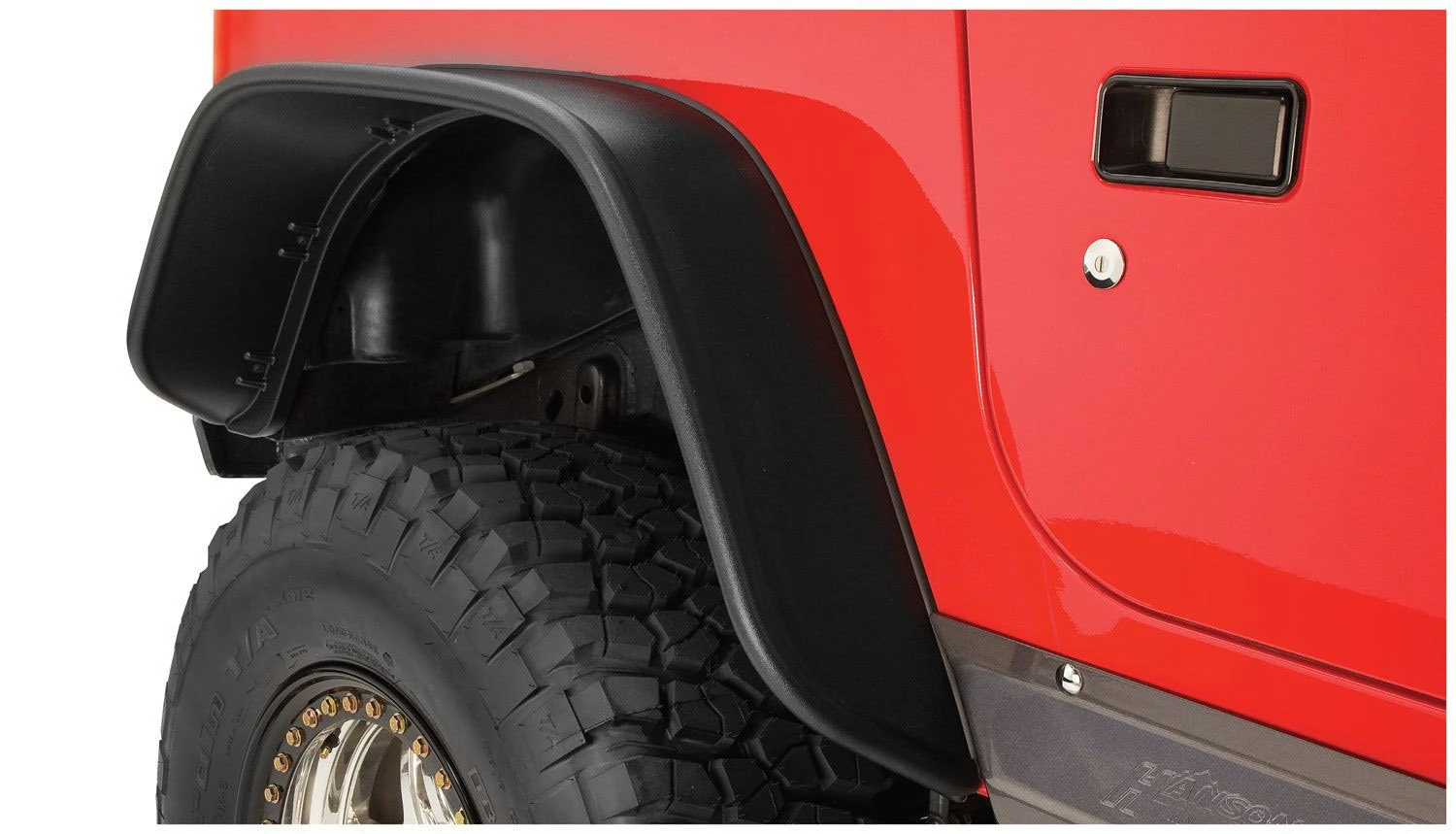 Bushwacker 10056-07 Rear Flat Style Flares for 97-06 Jeep Wrangler TJ