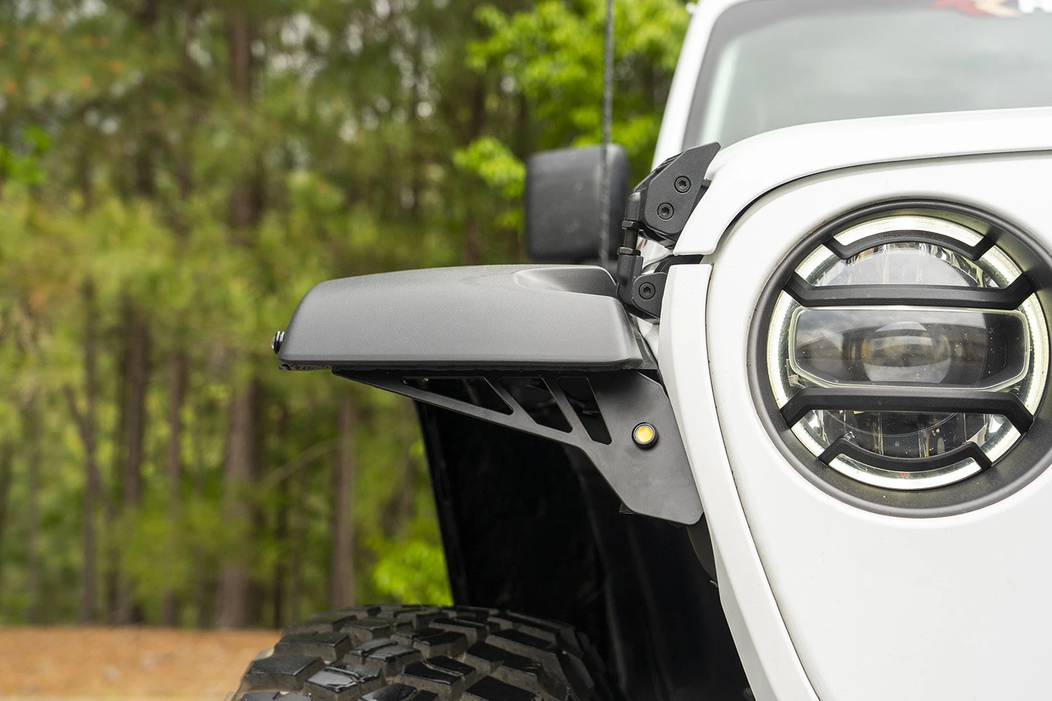 Rugged Ridge 11640.91 Front Fender Chop Brackets for Sahara - No DRL's