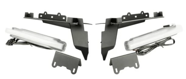 Rugged Ridge 11640.95 Front DRL Chop Brackets Set for 18-26 Jeep Wrangler JL & Gladiator JT Sport & Overland
