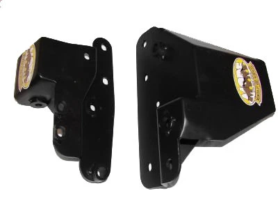 Mountain Off-Road BBXJ9101 BombProof Block Brackets in Bare Steel for 91-01 Jeep Cherokee XJ with 4.0L
