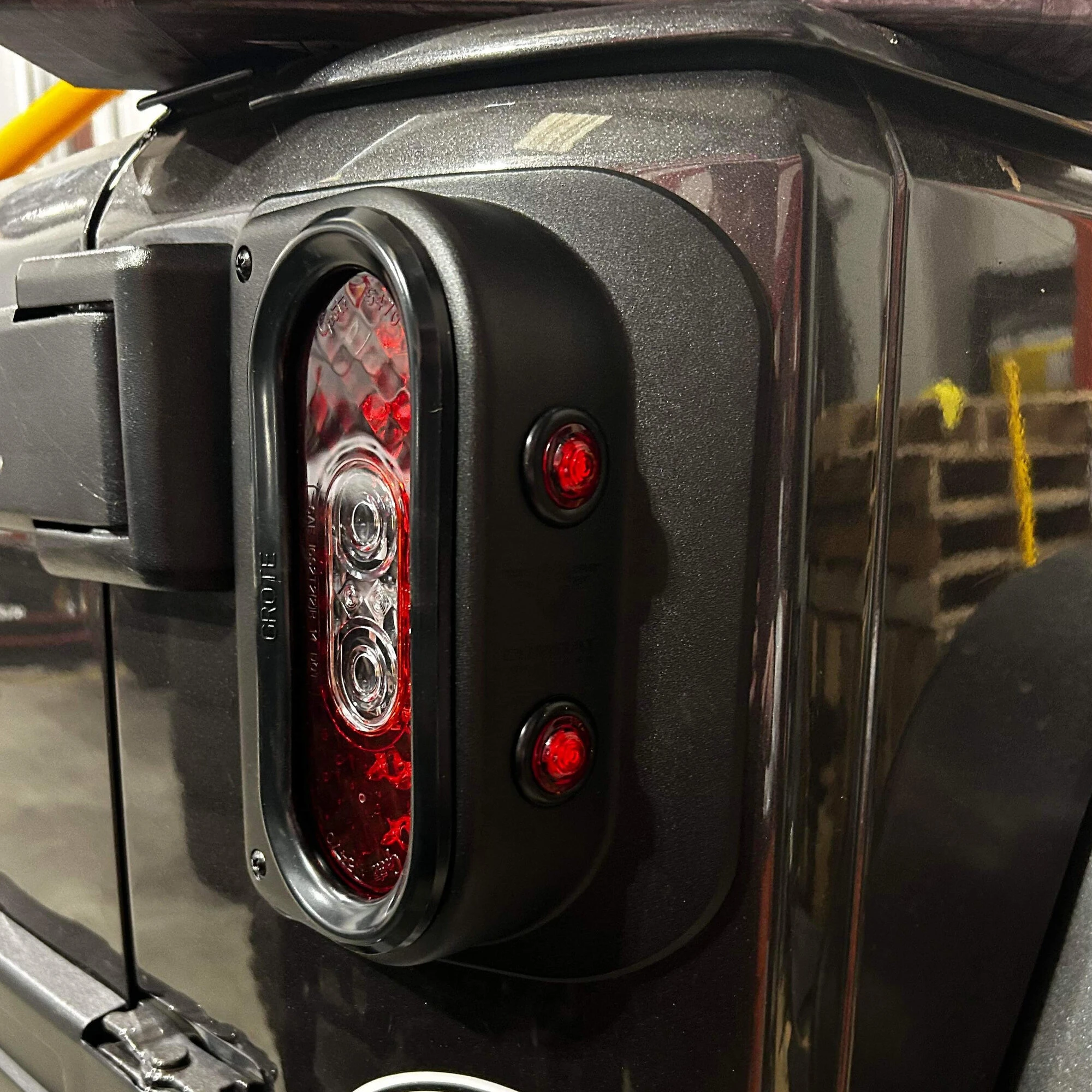 Combat Off Road 15-1150 Tail Gunner LED Tail Lights - in Raw Aluminum for 07-18 Jeep Wrangler JK