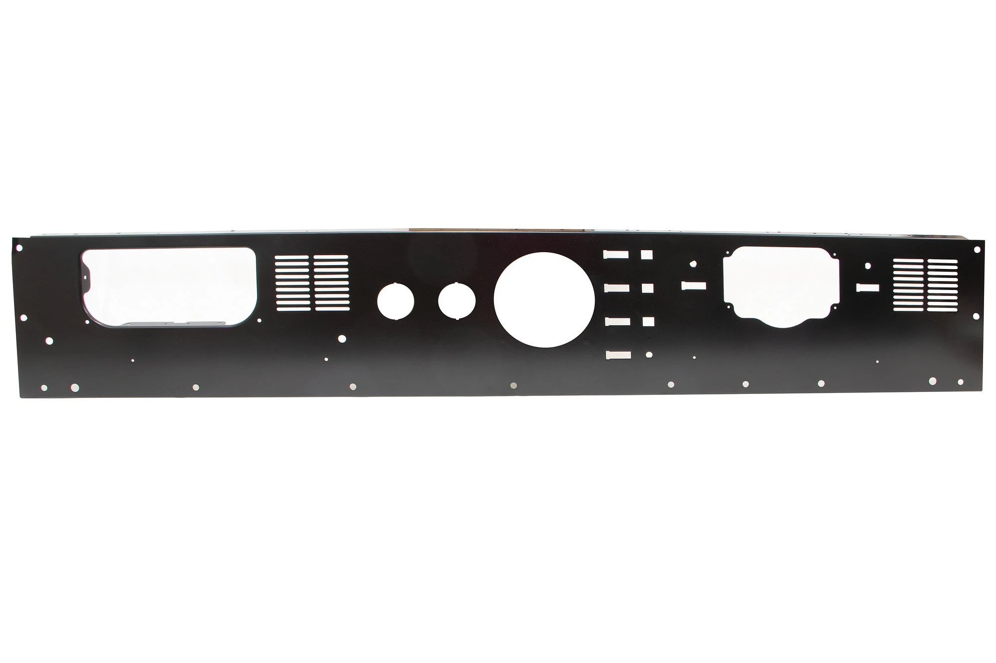 Kentrol 50562 Dash Panel without Radio Cutout in Stainless Steel in Black Stainless Steel