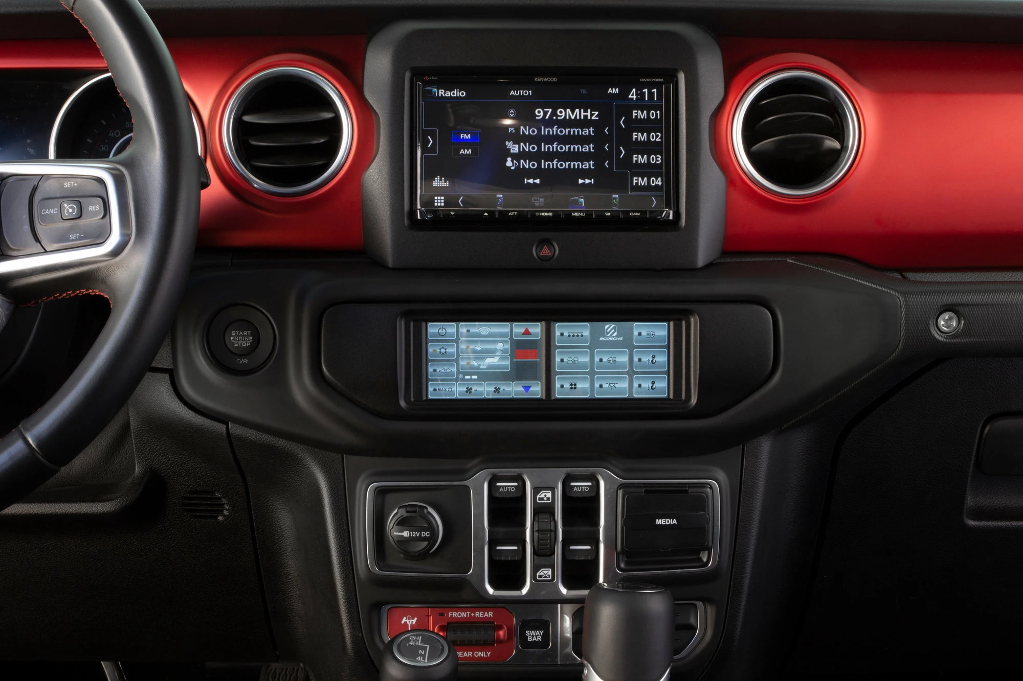 Scosche ITCCR05B Integrated Touchscreen Control System for 18-26 Jeep Wrangler JL