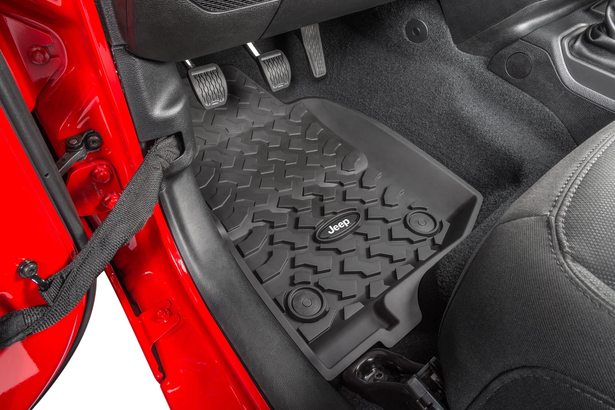 Quadratec Ultimate Jeep Licensed Floor Liners - Front & Rear for 18-26 Jeep Wrangler JL Unlimited 4-Door