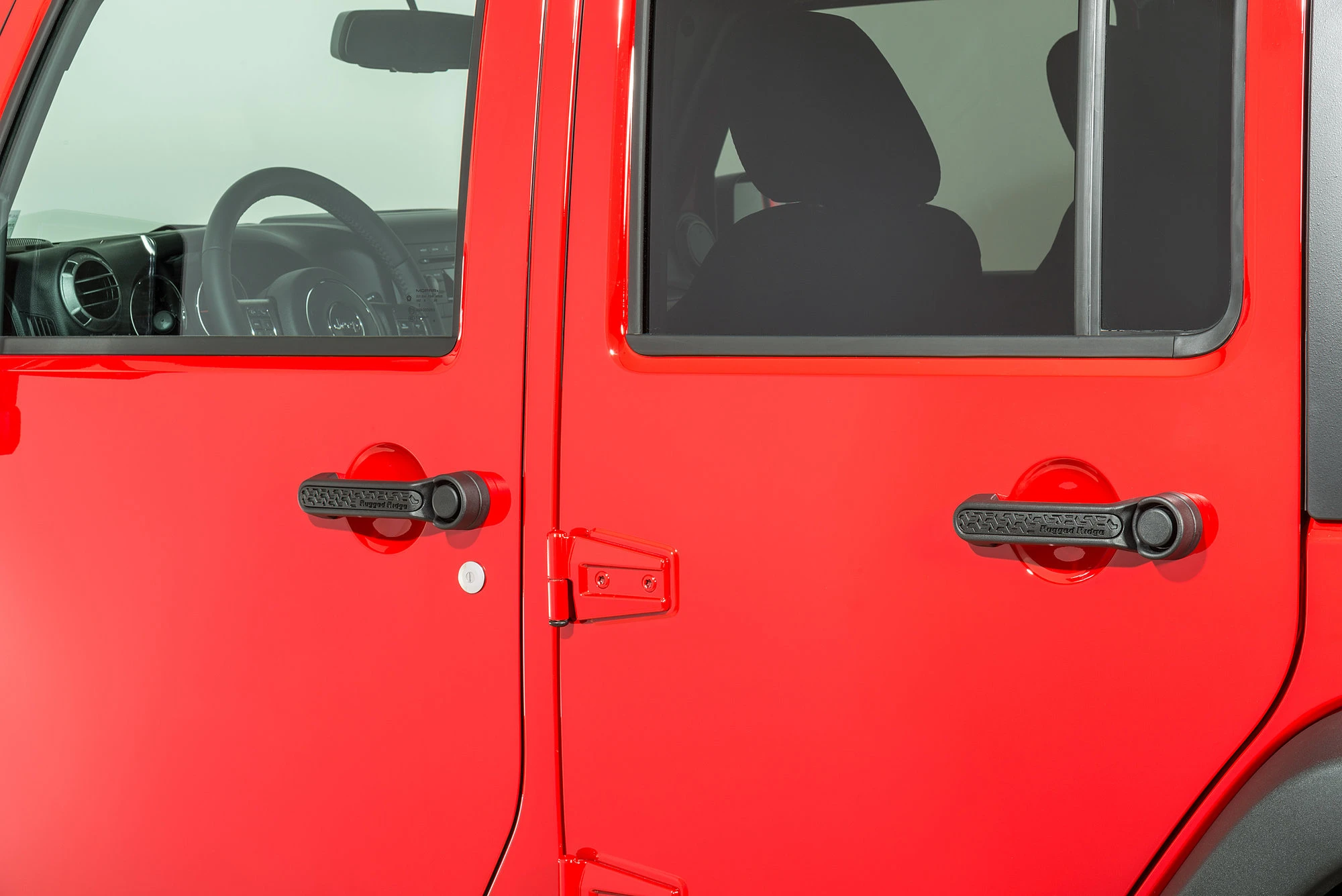 Rugged Ridge 13311.49 Elite Door Handle Inserts in Black for 07-18 Jeep Wrangler JK 4-Door
