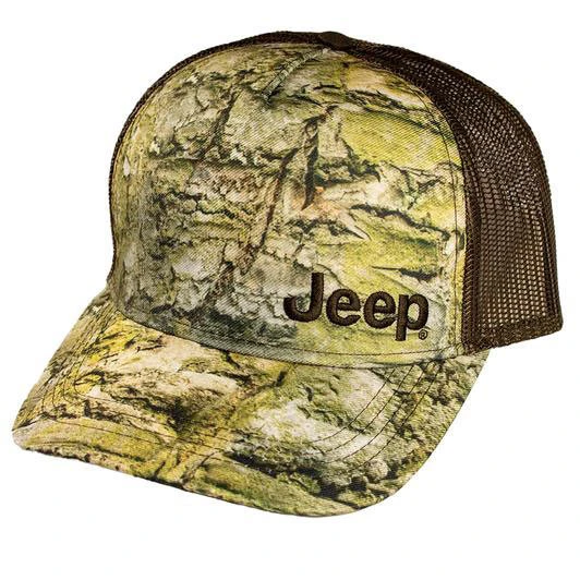 Jeep Merchandise Hat-JTrail Low Profile Jeep Logo Hat with Jeep Trail Graphic