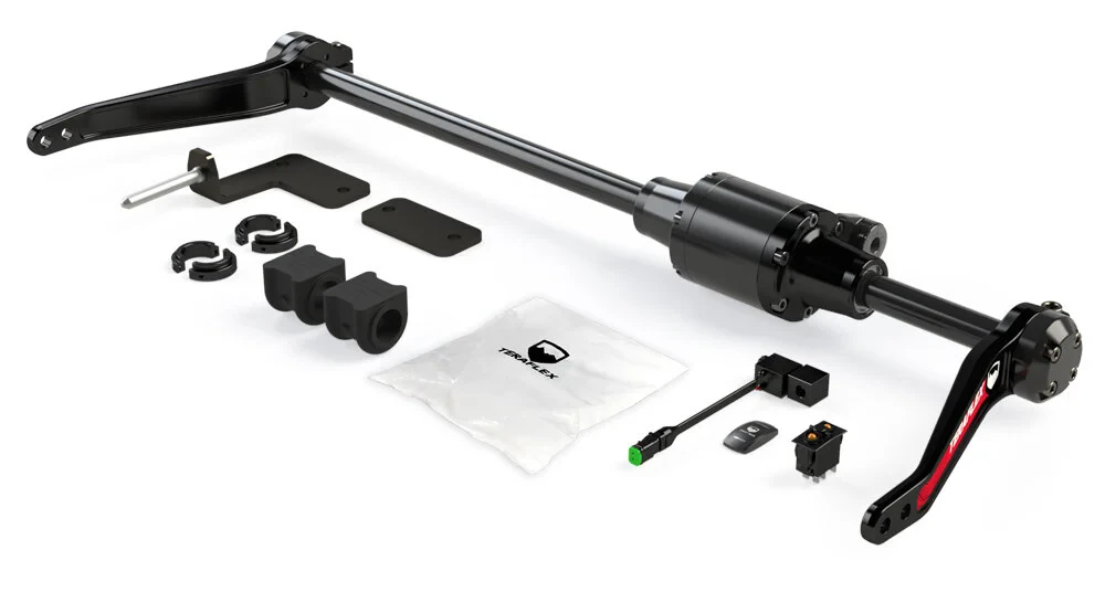 Teraflex 1780000 ST Dual Rate Pneumatic Front Sway Bar - No Links for 07-26 Jeep Wrangler JK, JL, & Gladiator JT