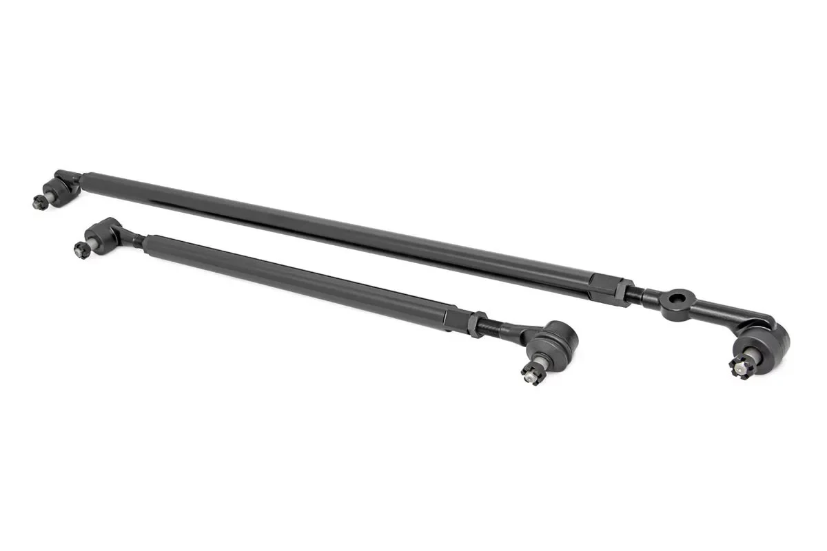 Rough Country 10604 HD Steering Upgrade without Steering Stabilizer for 84-06 Jeep Wrangler TJ, Cherokee XJ, & Grand Cherokee ZJ