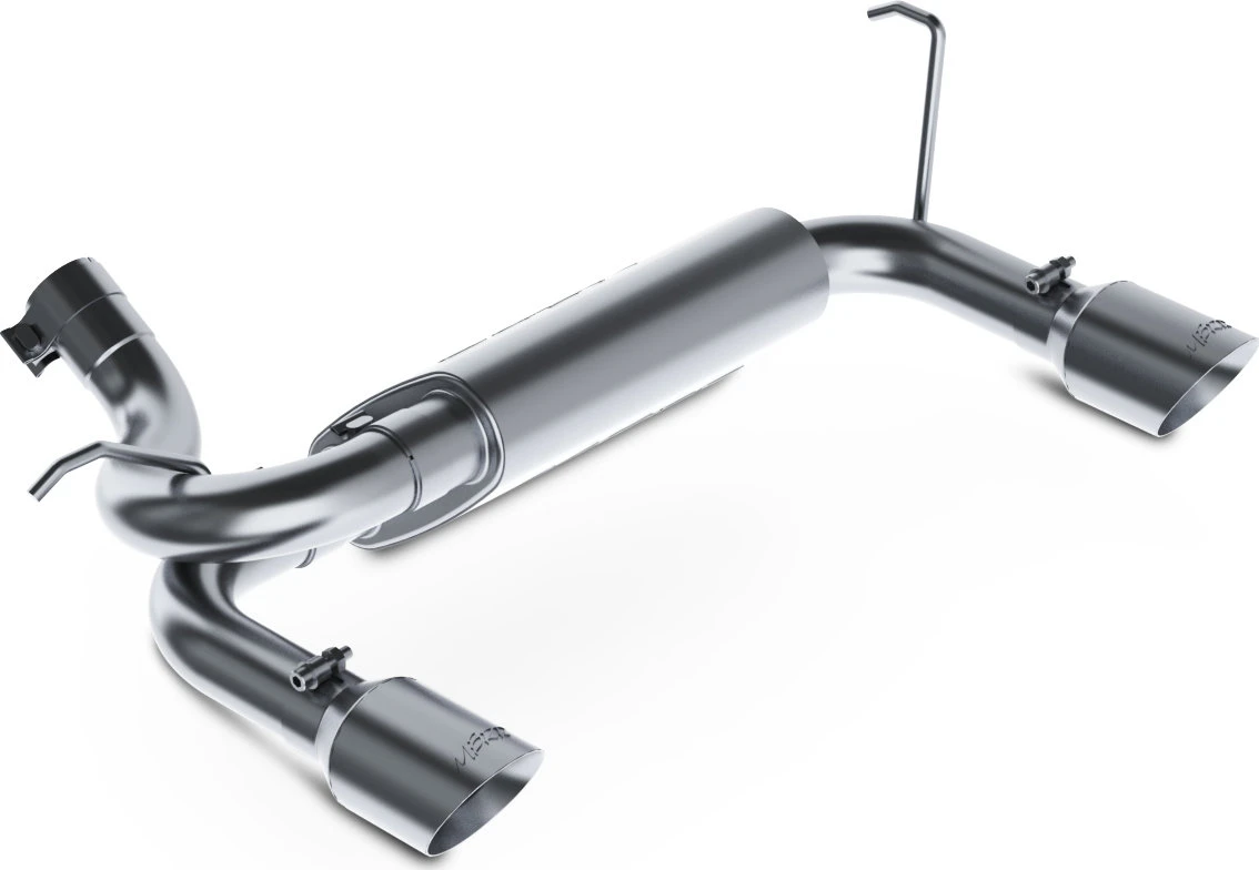 MBRP S5528409 Dual Axle Back System in T409 for 07-18 Jeep Wrangler JK with 3.6/3.8L