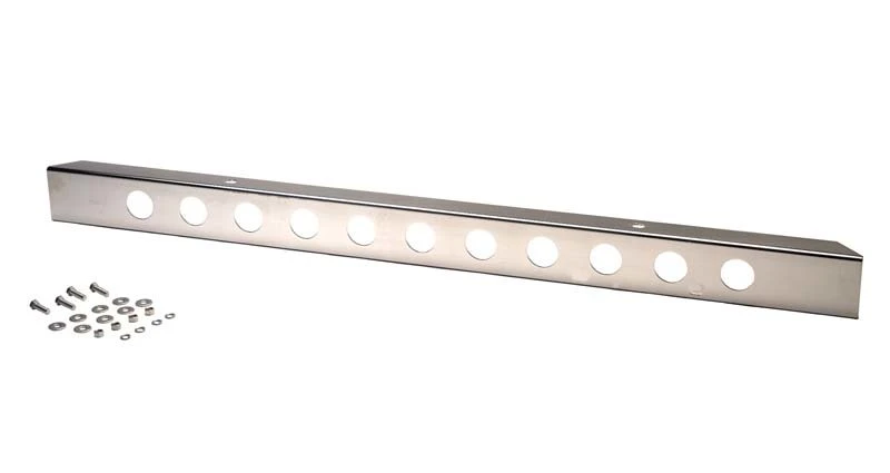 Kentrol 30429WH 54" Front Bumper with Holes (Except License Plate Hole) for 45-86 Jeep CJ