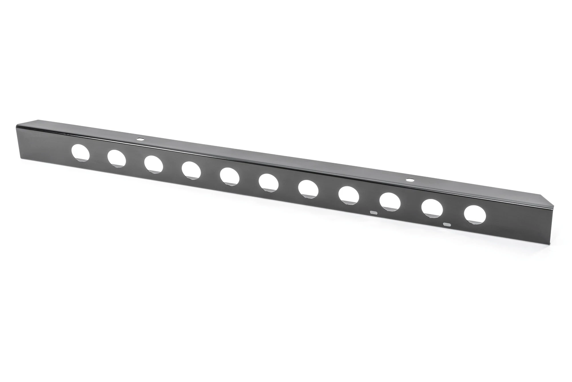 Kentrol 50429 54" Front Bumper With Holes in Black Powder Coated Stainless Steel for 45-86 Jeep CJ Vehicles