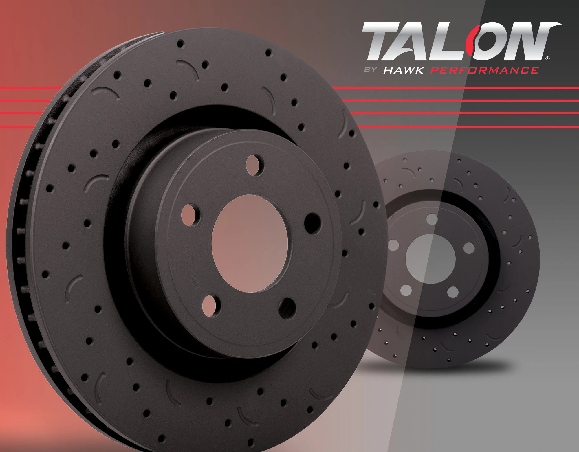 Hawk® Performance HTC4443 Talon Cross Drilled and Slotted Brake Rotors Front for 99-01 Jeep Wrangler TJ