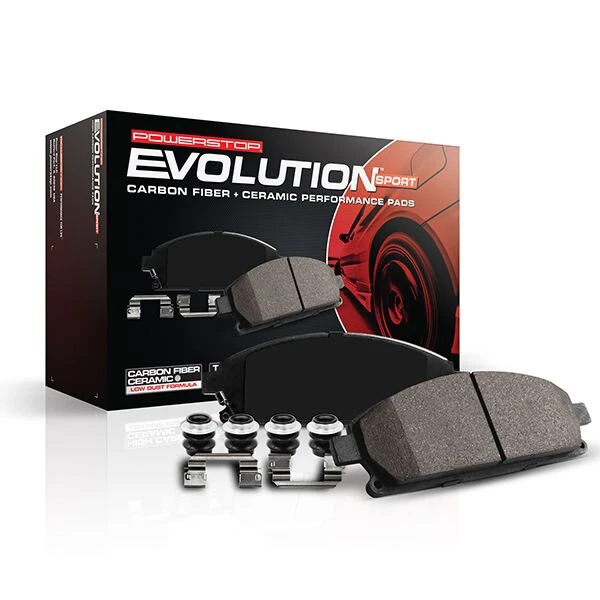 PowerStop Z23-1589 Z23 Evolution Sport Carbon-Fiber Brake Pads - Front for 21-24 Jeep Wrangler & 21-24 Gladiator JT