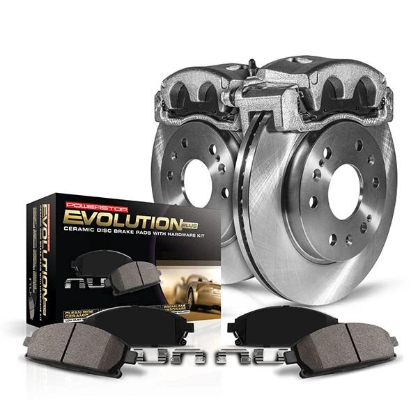 PowerStop KCOE2152 Z17 Stock Replacement Brake Kit with Calipers - Front 99-06 Jeep Wrangler TJ & 99-01 Cherokee XJ