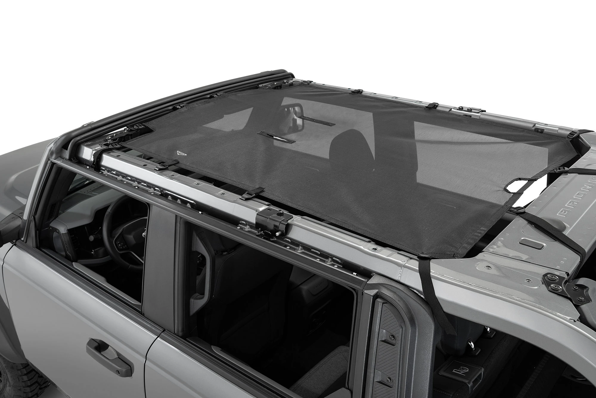 MasterTop 84201101 Freedom Mesh Bimini Top Plus in Black for 21-25 Ford Bronco 4-Door