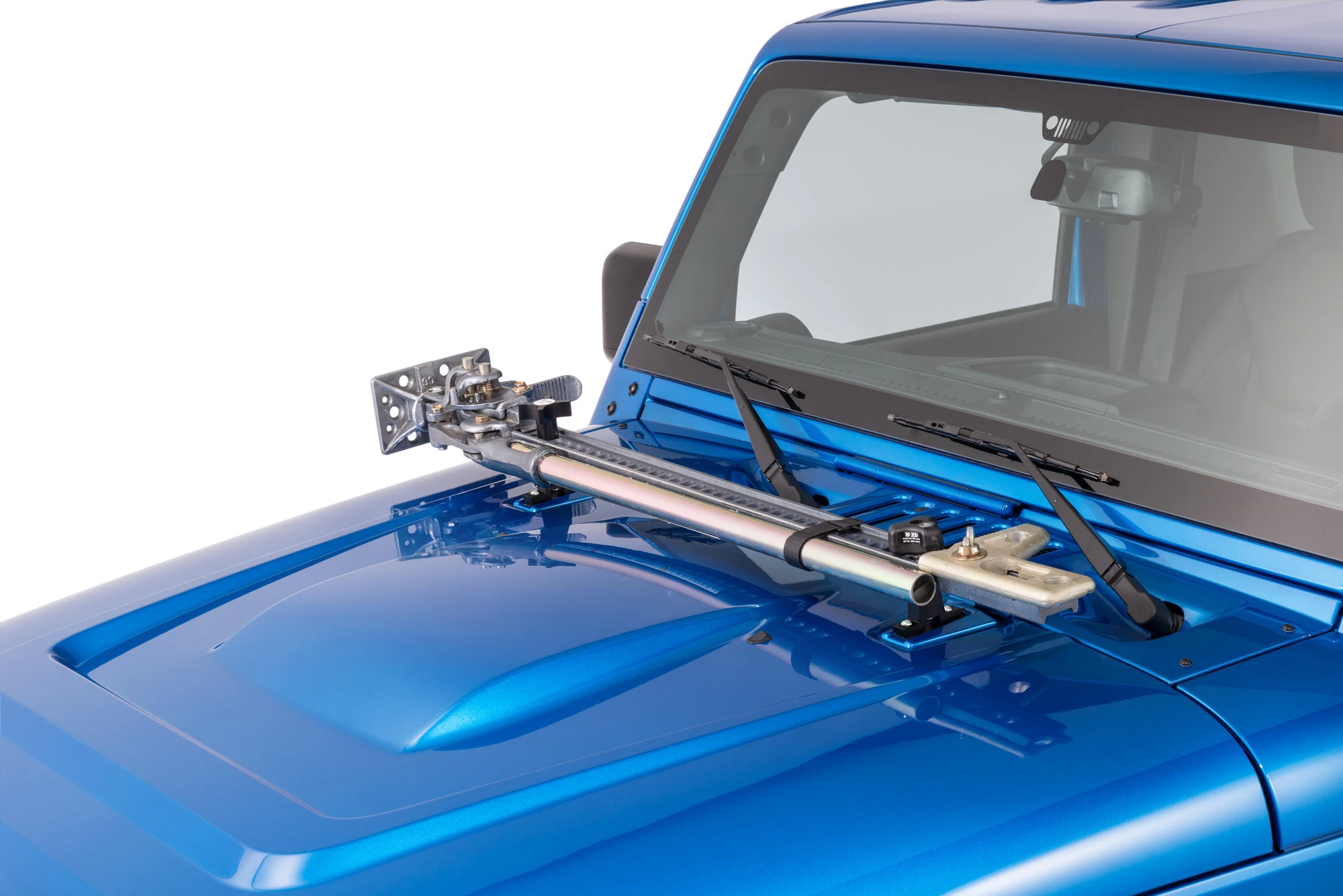 Hi-Lift Jack X-Treme Jack 48" in Silver with Jack Hood Mount & Hood Mount Lock for 07-18 Jeep Wrangler JK