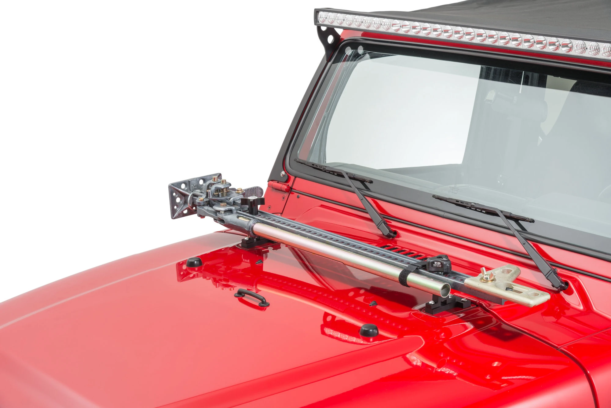 Hi-Lift Jack X-Treme Jack 48" in Silver with Jack Hood Mount & Hood Mount Lock for 97-06 TJ & Unlimited