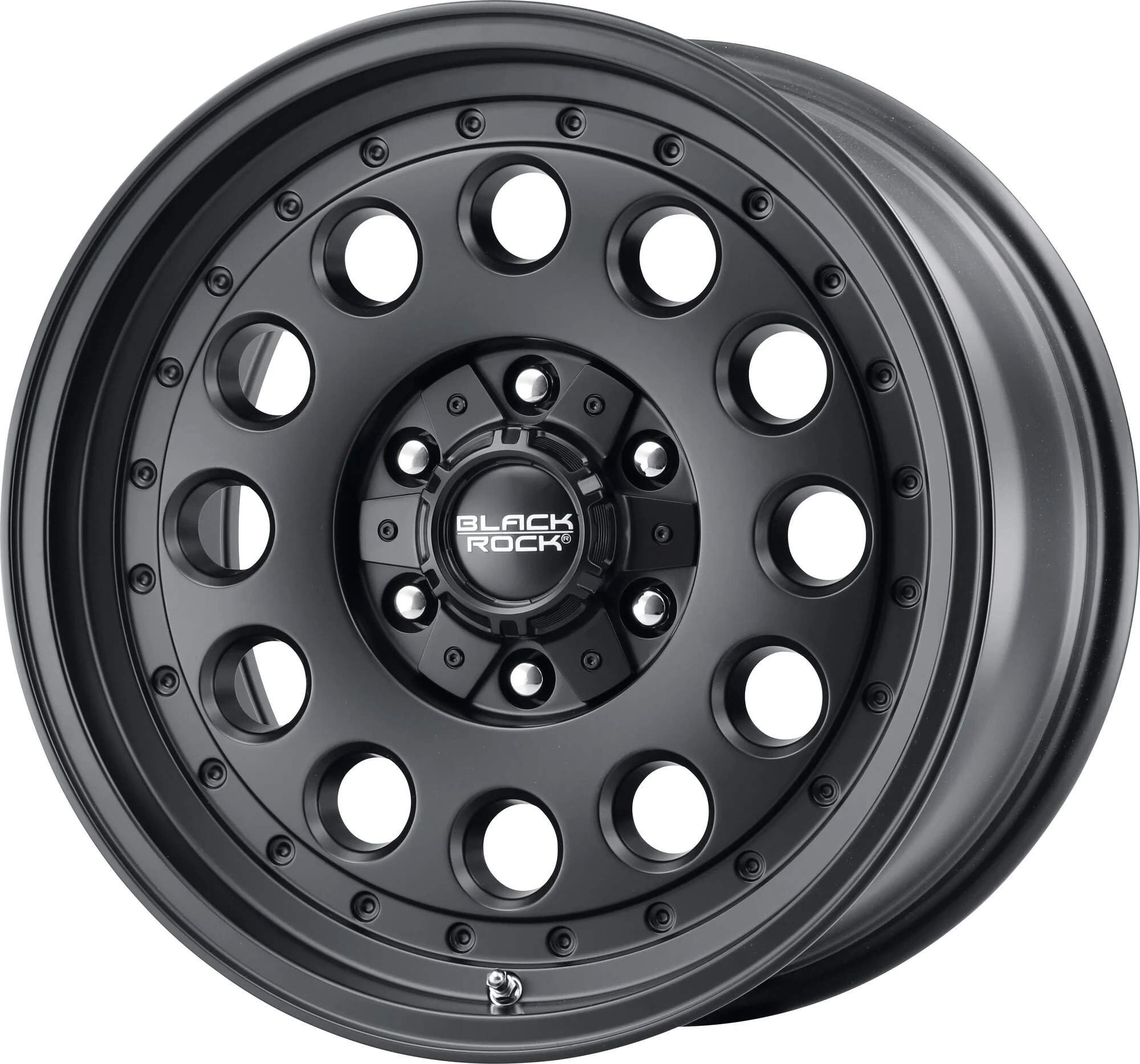 Black Rock 960MS7935 Series 960 Alloy Wheel - 17x9 with 5.71in Backspace in Gloss Silver Full Mac for 21-26 Ford Bronco & 05-26 Toyota Tacoma