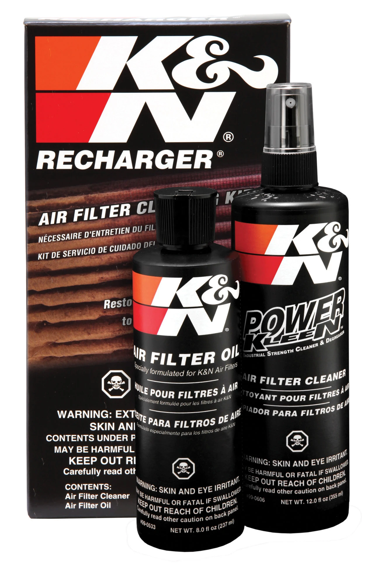 K&N 99-5050 Recharger Filter Care Service Kit - Oil
