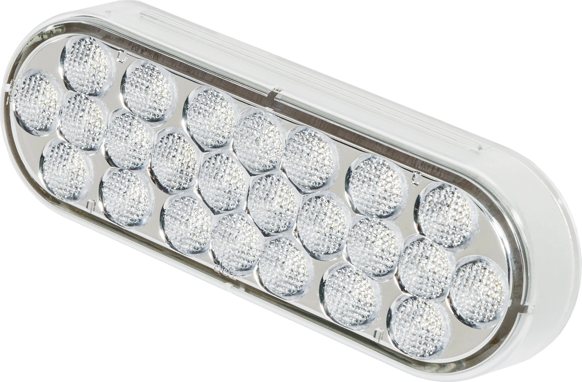 Truck-Lite 6060C Oval LED Back-Up Lamp in Clear Lens 24 Diode Pattern
