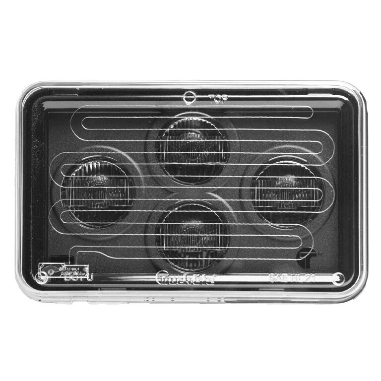Truck-Lite 37 Series LED 4"x6" Rectangular Heated Headlights - Pair High Beam