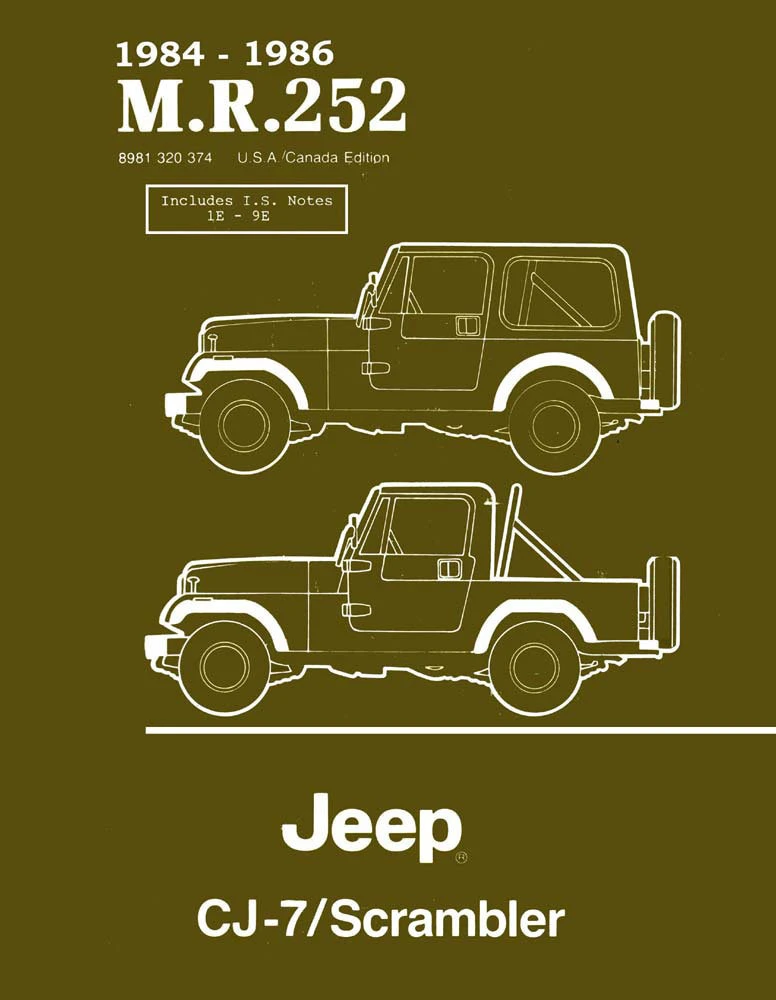 Bishko Automotive Literature Factory Authorized Technical Service Manuals for 72-86 Jeep Model Years