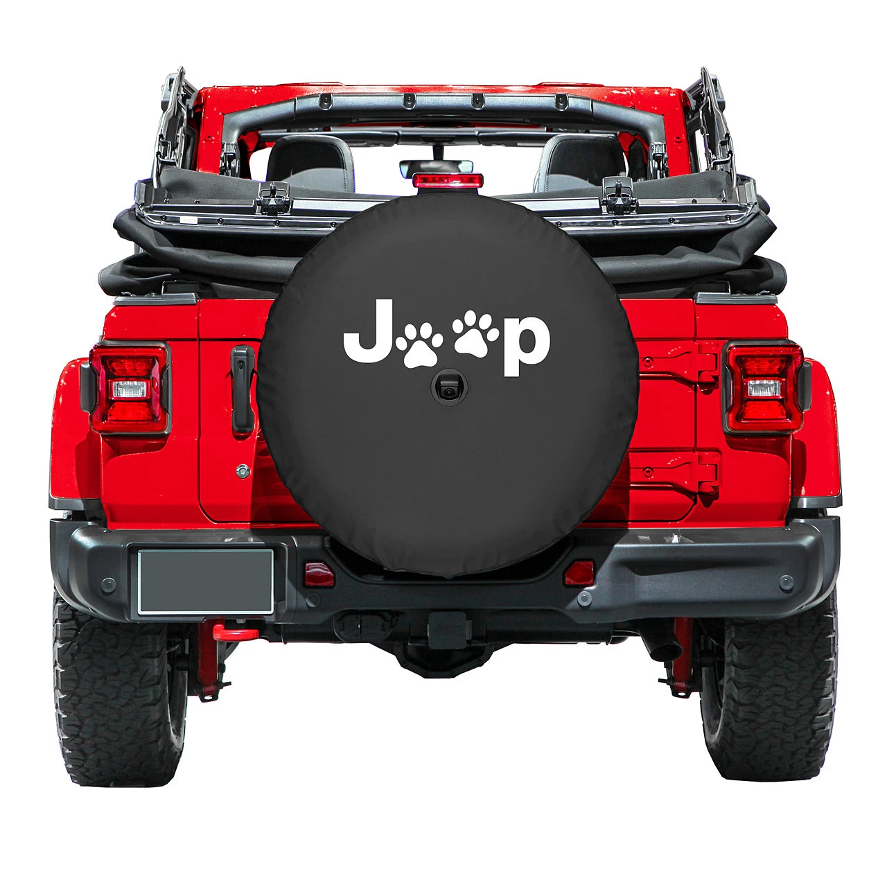 Boomerang Enterprises Jeep Paw Print Logo Tire Cover for 18-26 Jeep Wrangler JL