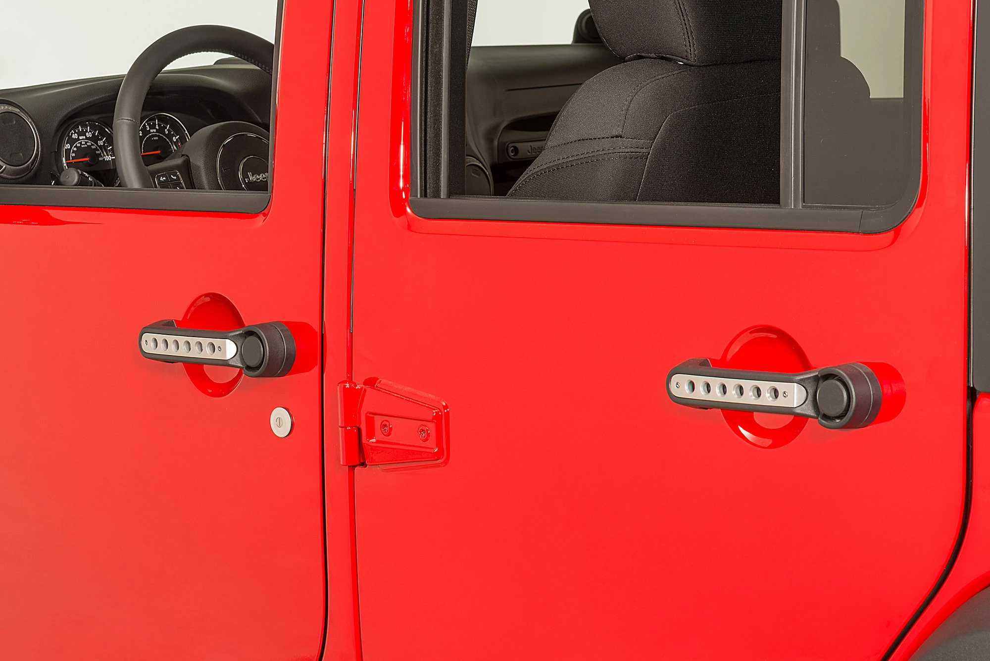 DV8 Offroad Door & Tailgate Handle Inserts for 07-18 Jeep Wrangler Unlimited JK 4 Door