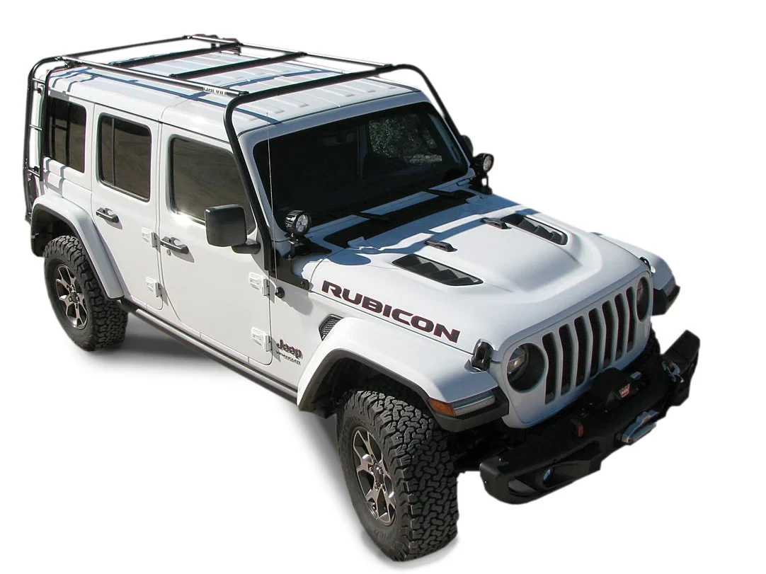 Garvin Adventure Full Rack for 18-24 Jeep Wrangler JL Unlimited 4-Door with Factory One Touch Power Top