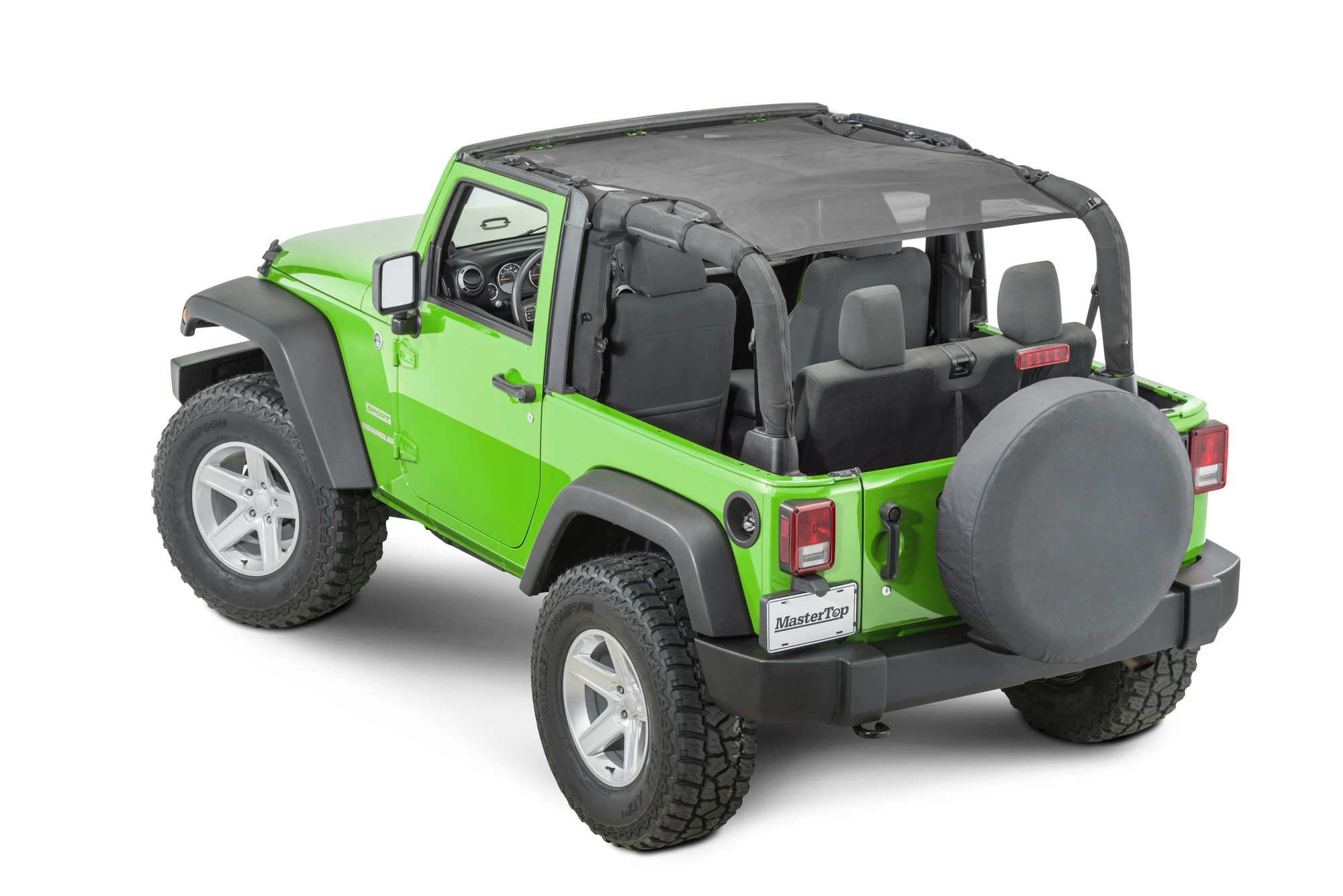 MasterTop ShadeMaker Freedom Mesh Bimini Top Plus for 07-18 Jeep Wrangler JK