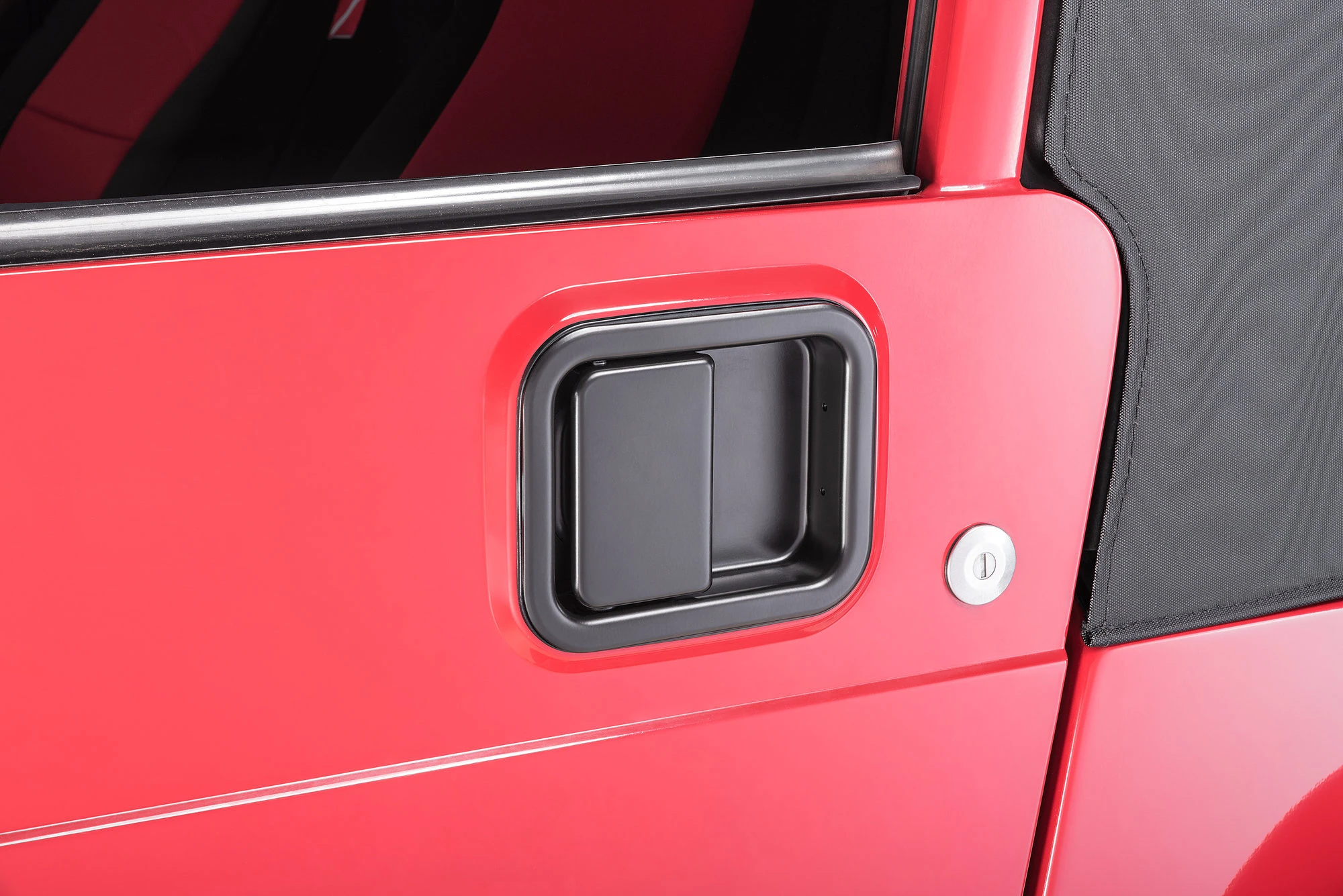Quadratec Full Steel Door Outside Paddle Handle for 82-95 Jeep CJ & Wrangler YJ Passenger Side, 97-06 Wrangler TJ Drivers Side