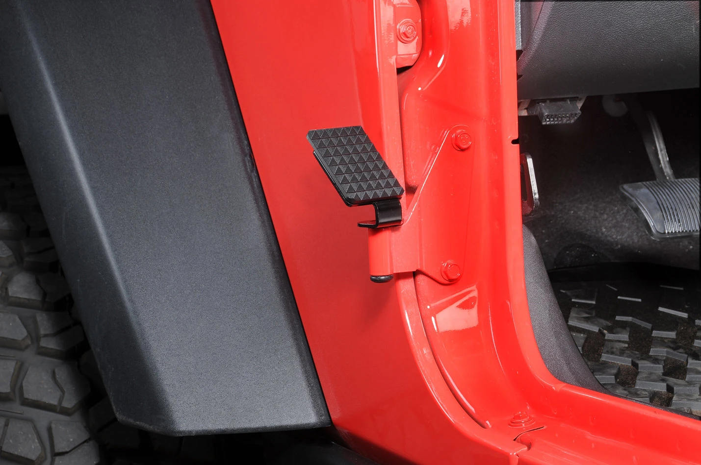 RealWheels Drivers Side Foot Rest for 07-18 Jeep Wrangler JK