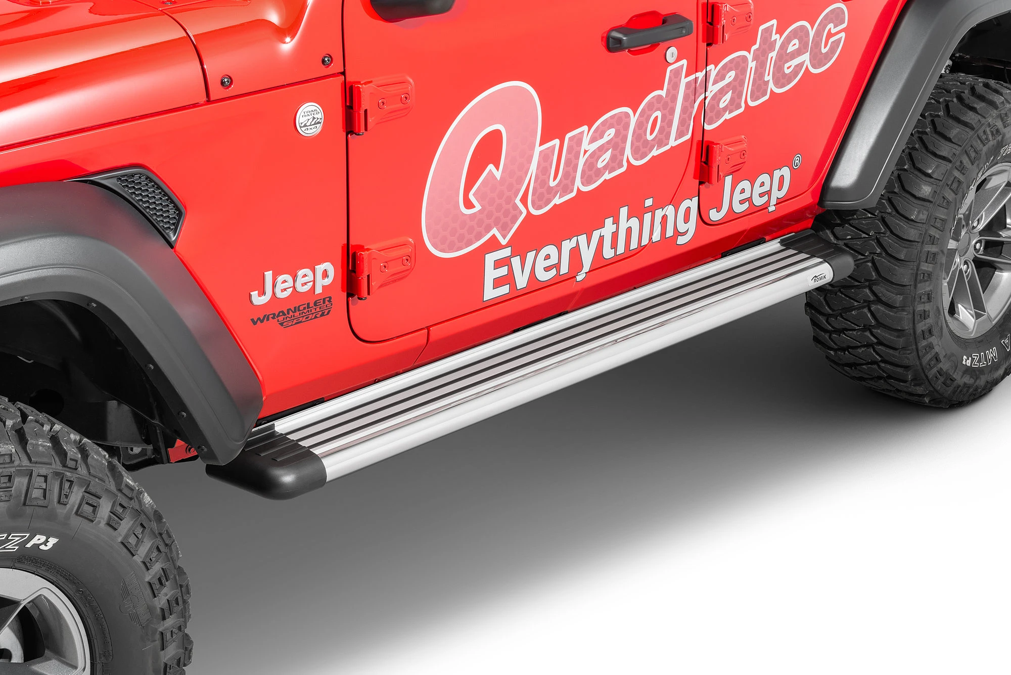 Romik RB2 Series Running Boards for 18-26 Jeep Wrangler JL Unlimited